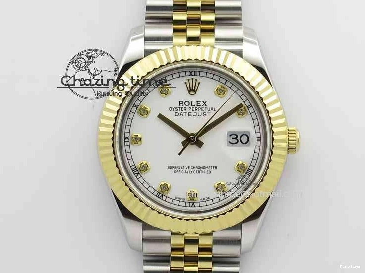 MiroTime 0304 DateJust II 41mm SS YG BP Maker Best Edition White Diam Dial On Jubilee Bracelet A ModernLook 3663